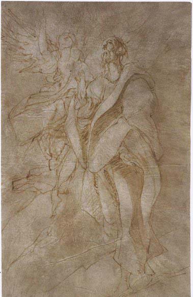 Study for St John the Evangelist and an Angel